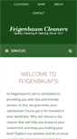 Mobile Screenshot of feigenbaumcleaners.com